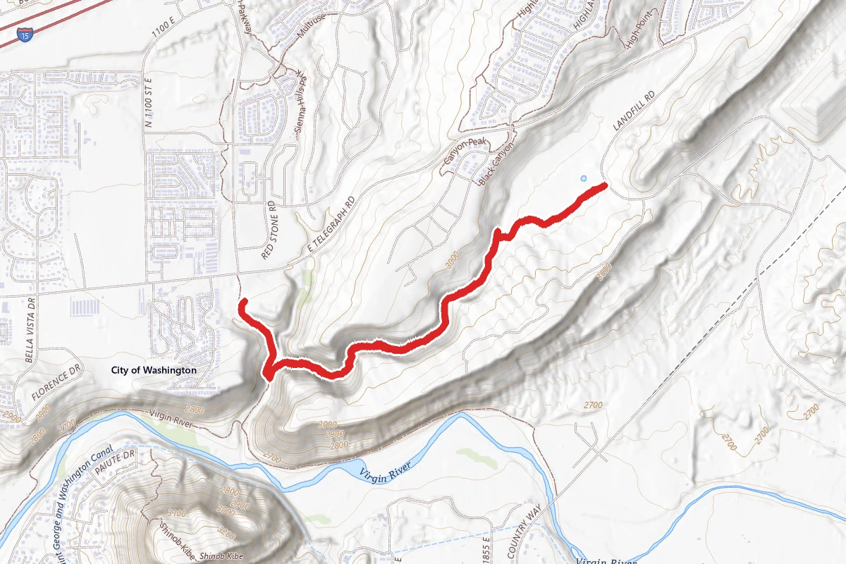 Virgin River and Cottonwood Wash Trail