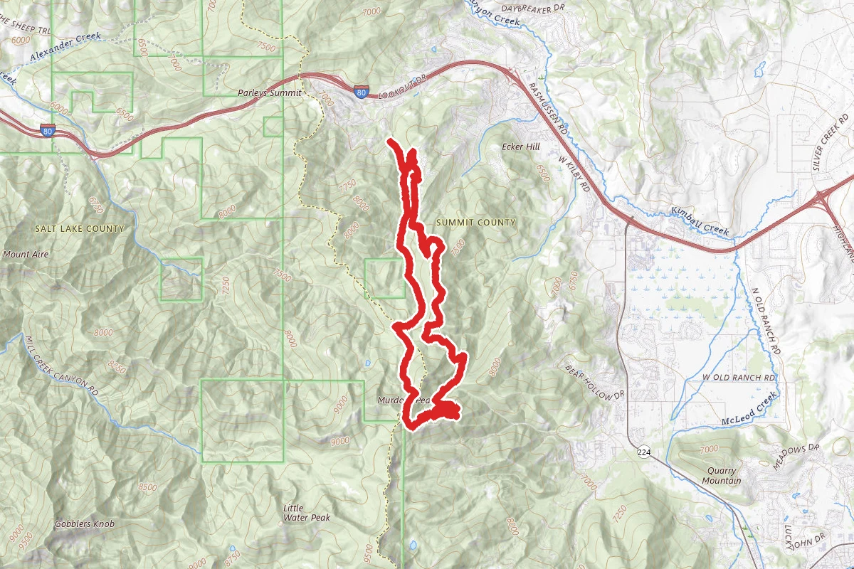 Toll Canyon and Mid Mountain Loop