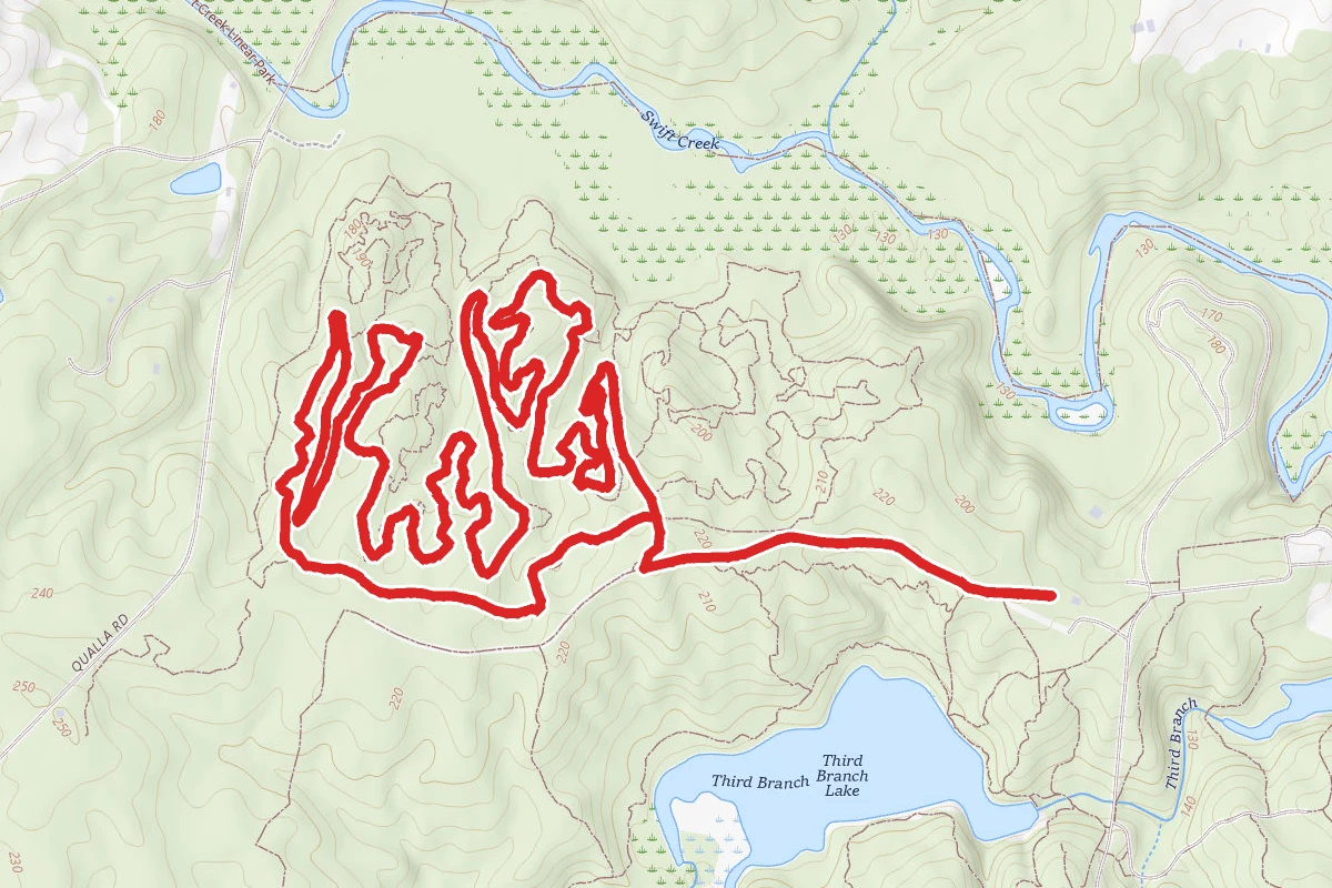 Tall Oaks and Box Turtle Mountain Biking Trail