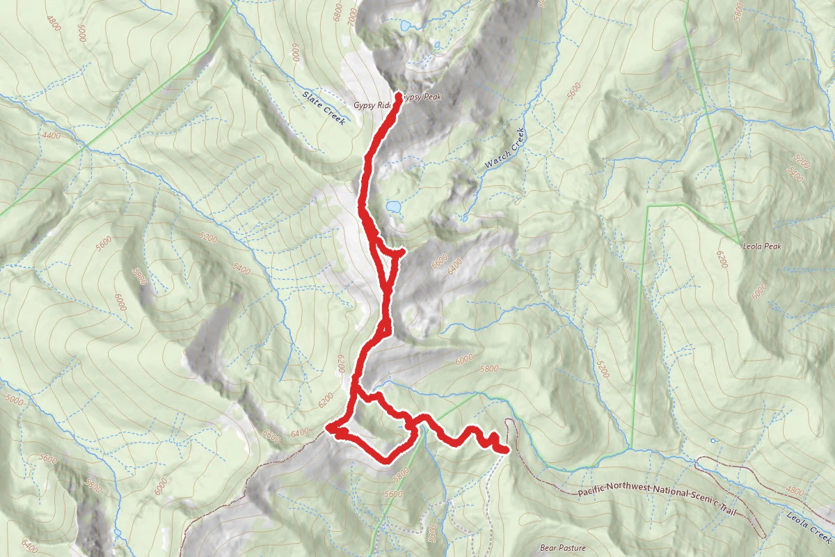 Gypsy Peak via Sullivan Creek Road