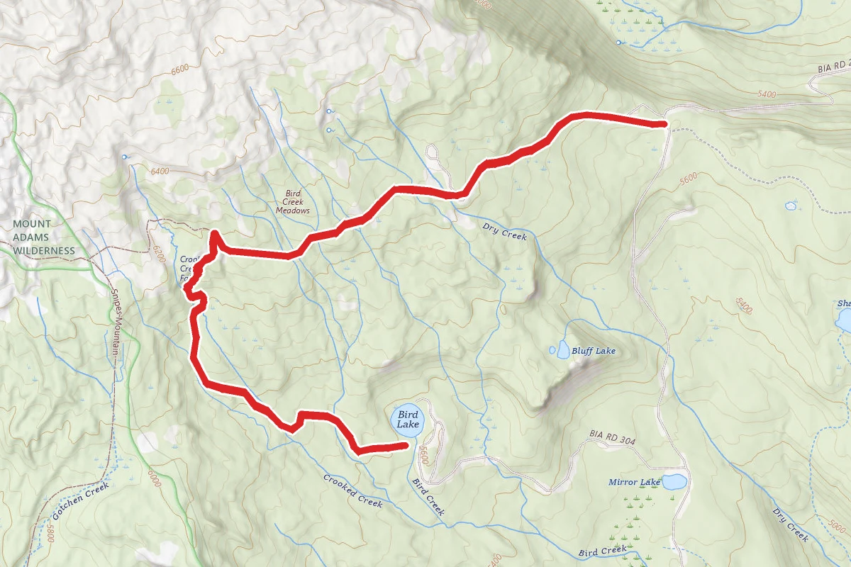 Bird Meadow Trail to Bird Lake Trail