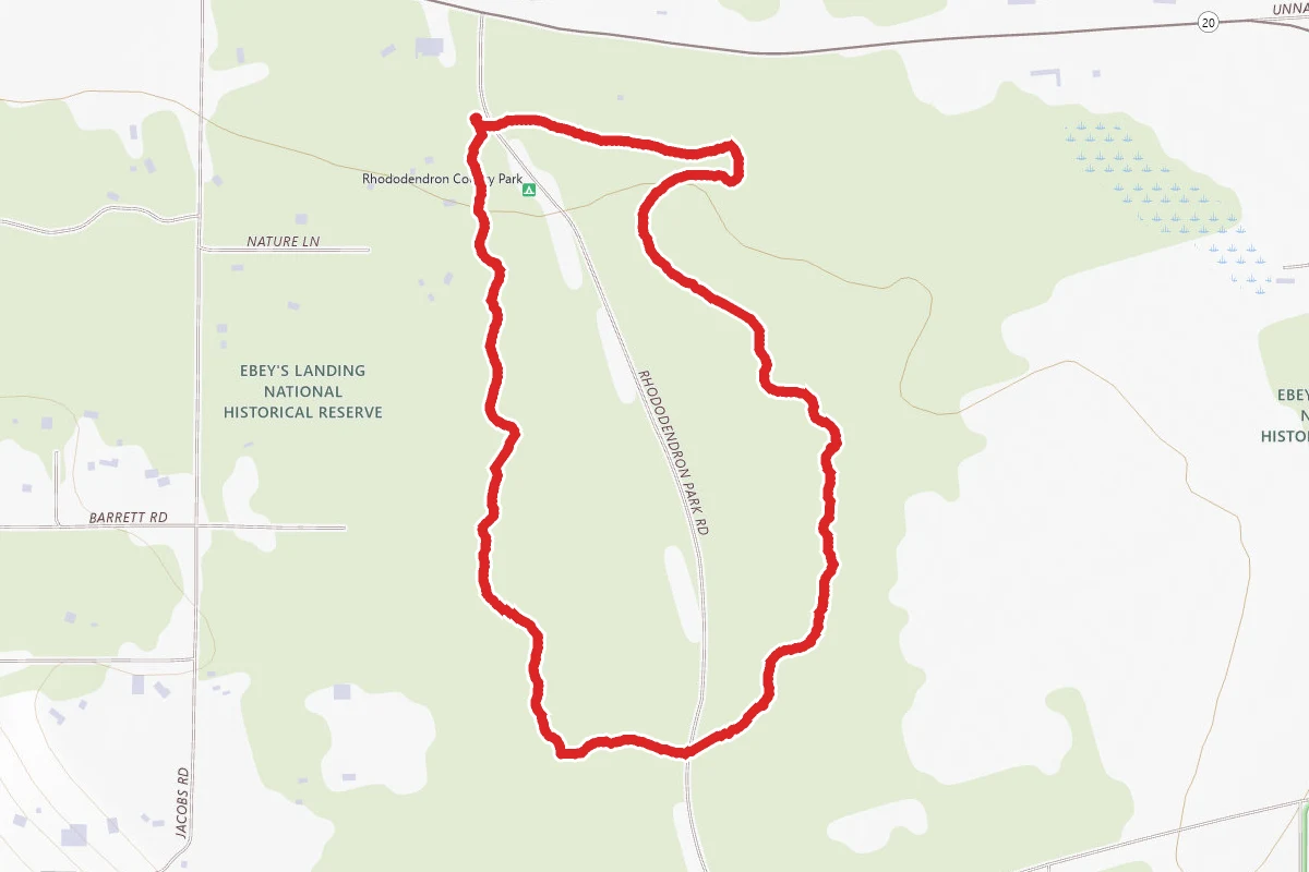 Grandpa's Legacy, Timber Road Trail, and Boundary Trail Loop
