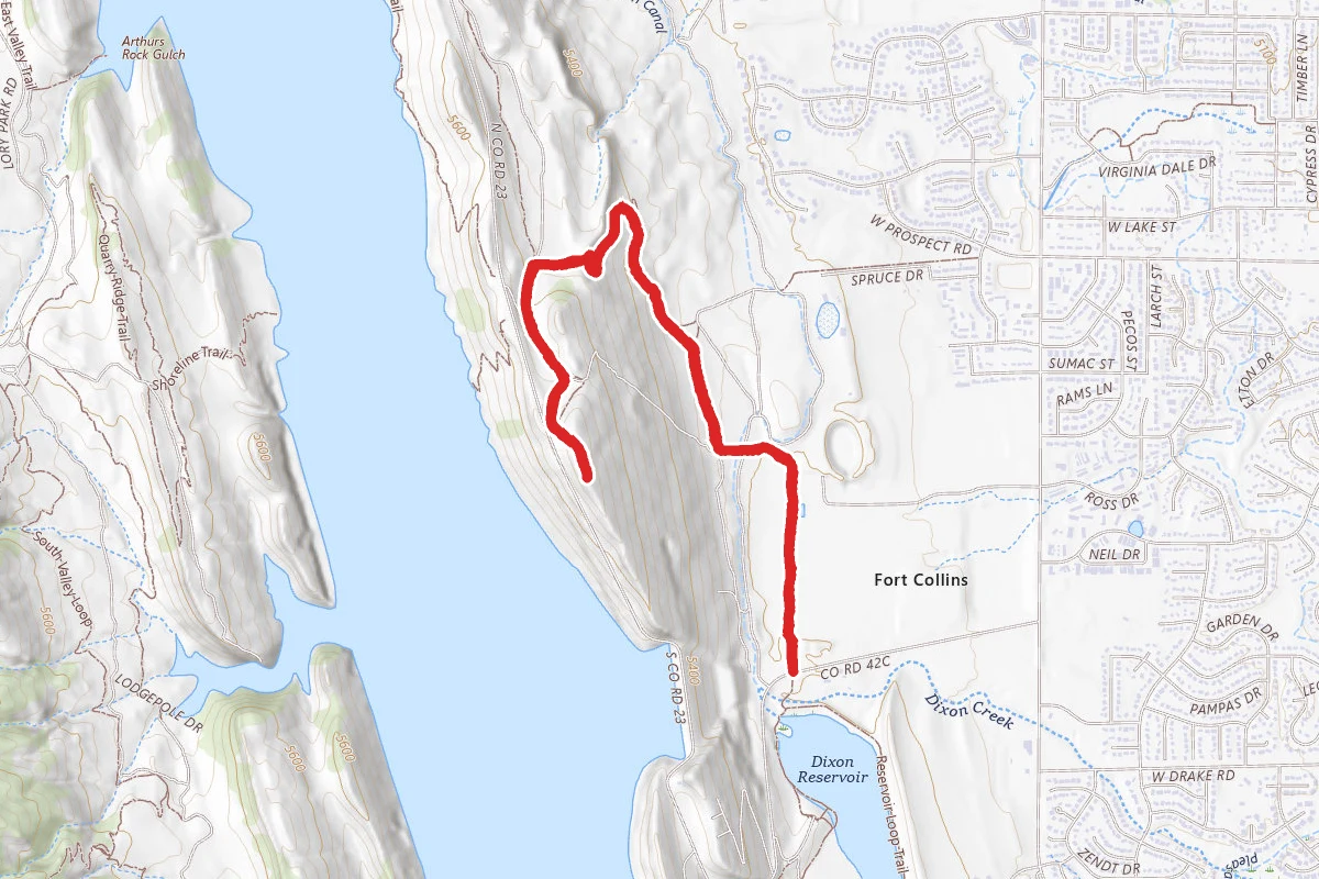 Overlook Trail via Foothills Trail