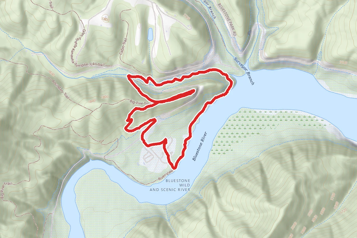 Riverview, Big Pine and Overlook Trails