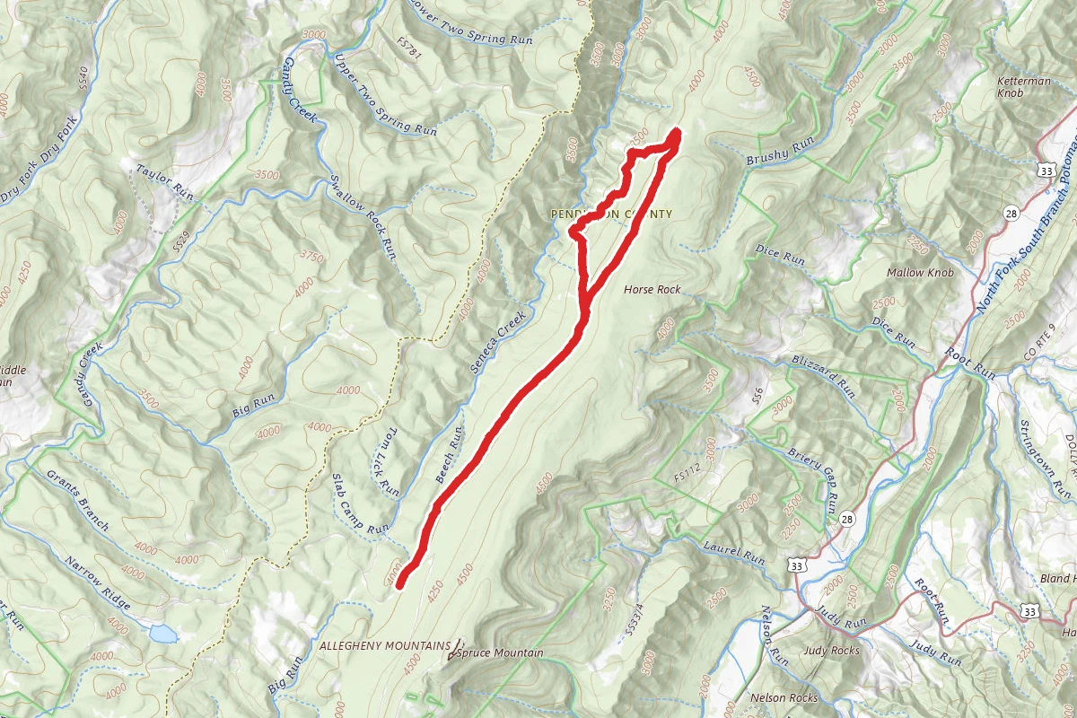 Lumberjack Loop and High Meadows Trails