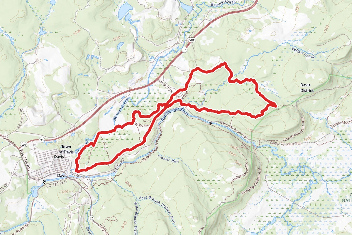 Beaver Creek to Moon Rocks Trail