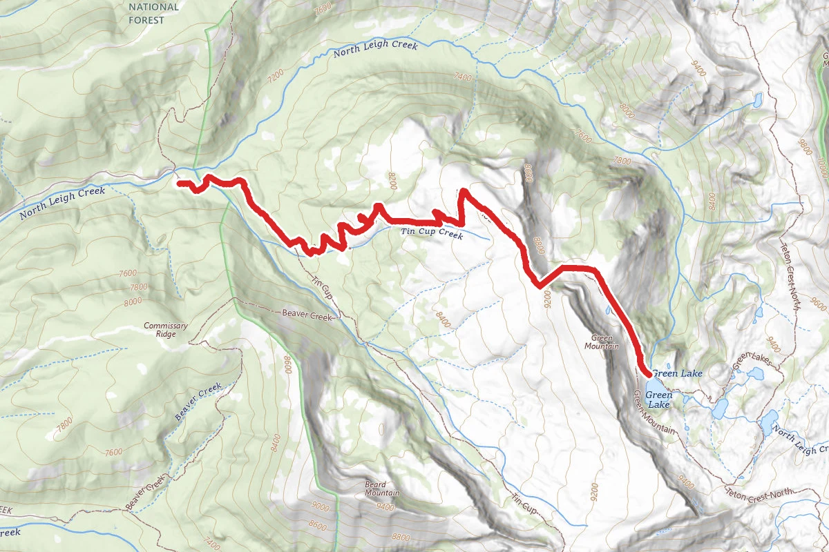 Green Mountain to Green Lake