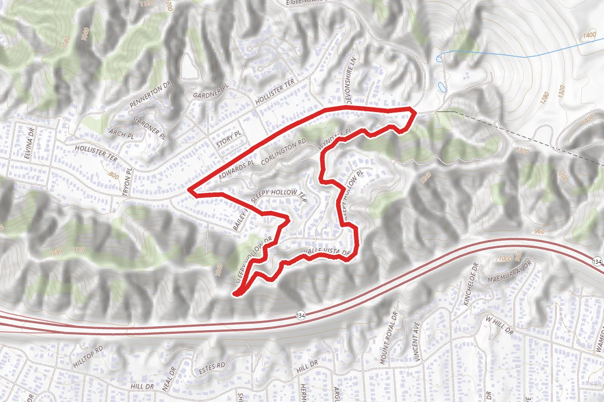 Glenoaks Canyon Sleepy Hollow Trail