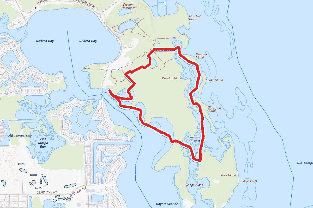 Weedon Island Preserve South Paddling Trail