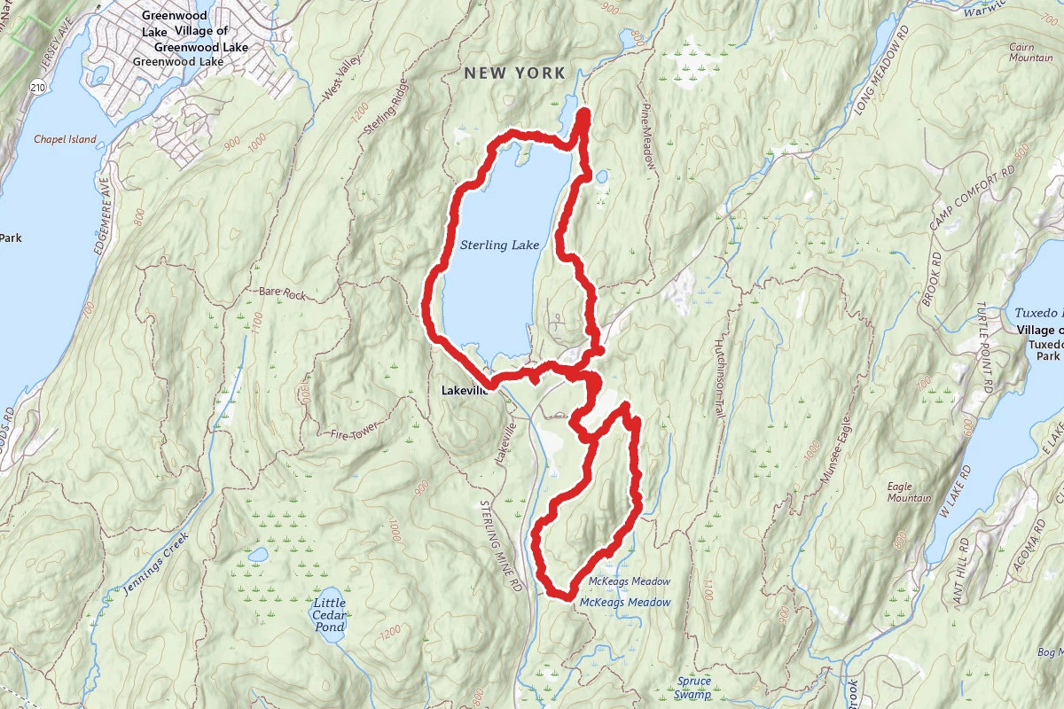 McKeags Meadow and Sterling Lake Double Loop