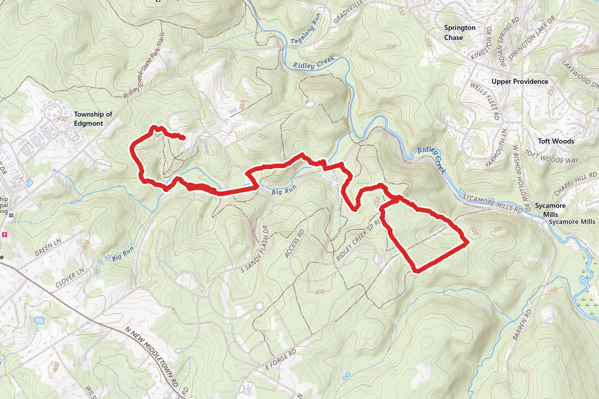 Ridley Creek State Park Yellow Trail