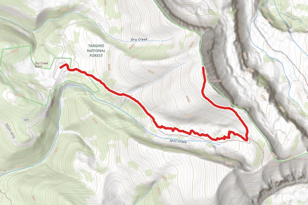 Fred's Mountain via Sidewinder Trail