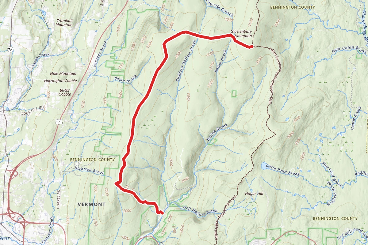 Goddard Shelter Via West Ridge Trail
