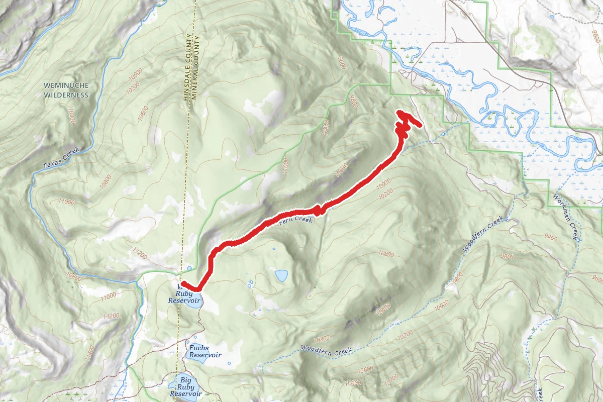 Fern Creek Trail to Little Ruby Lake