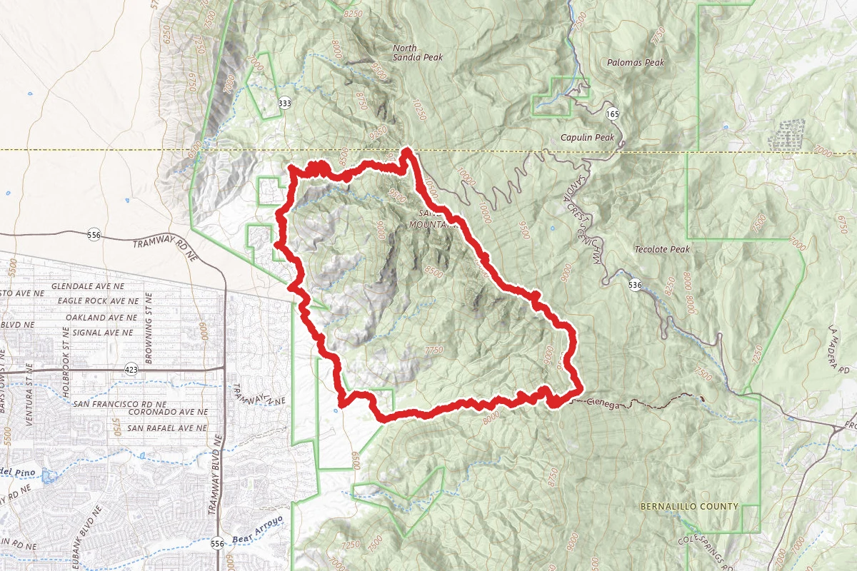 Sandia Mountains Backpacking Loop