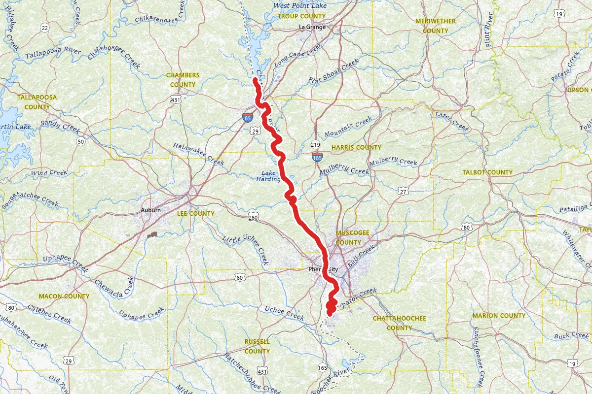 Chattahoochee Valley Blueway Via Canoe