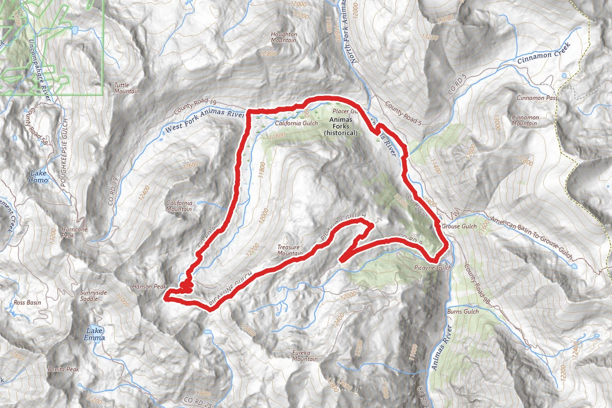 Picayune and Placer Gulch OHV Route