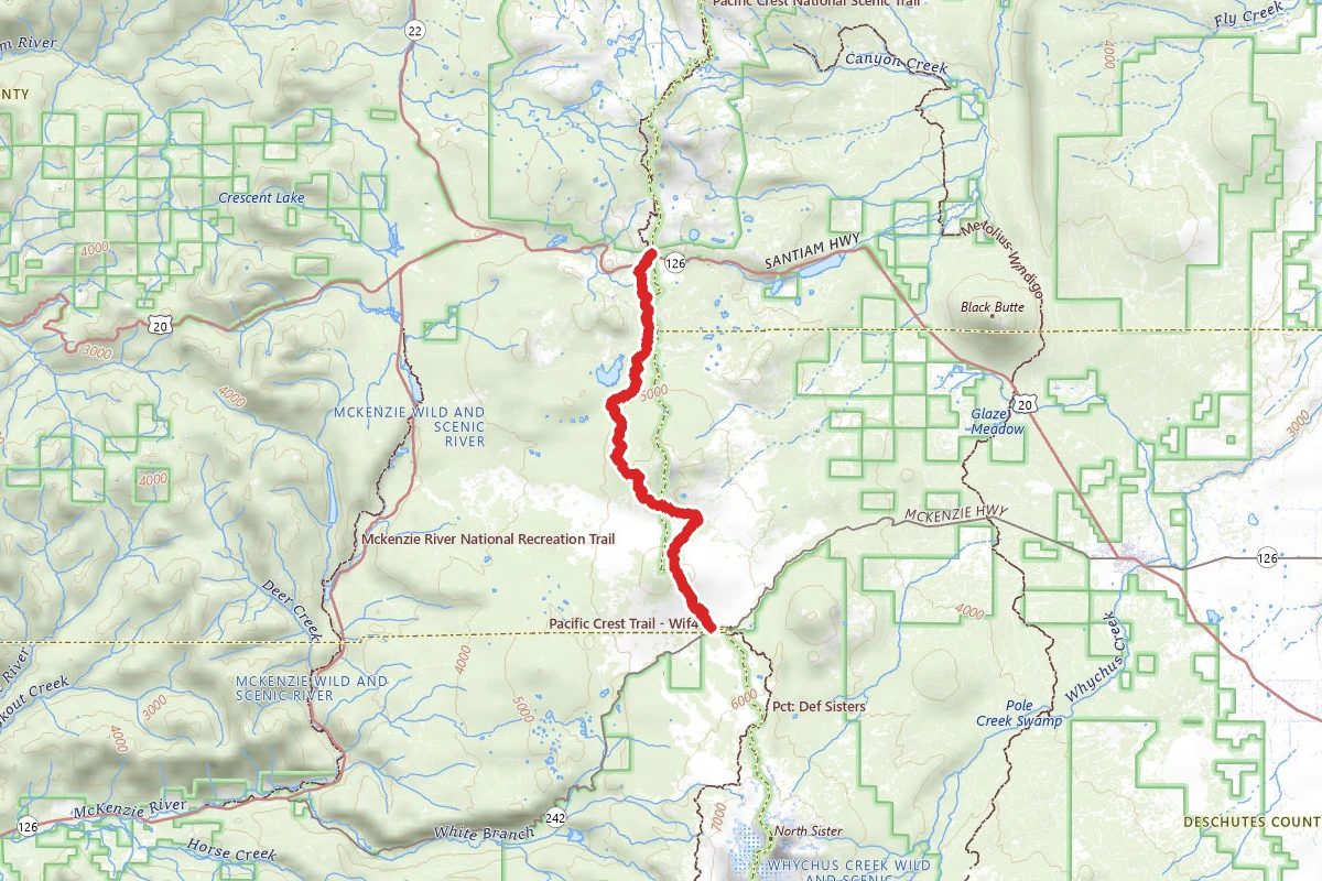 McKenzie Pass to Santiam Pass via the PCT