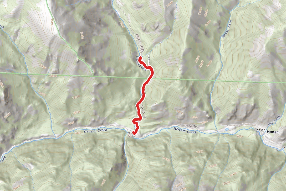Nellie Creek Falls Trail
