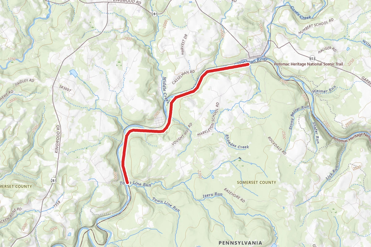 Allegheny Highlands Trail - Markleton to Rockwood