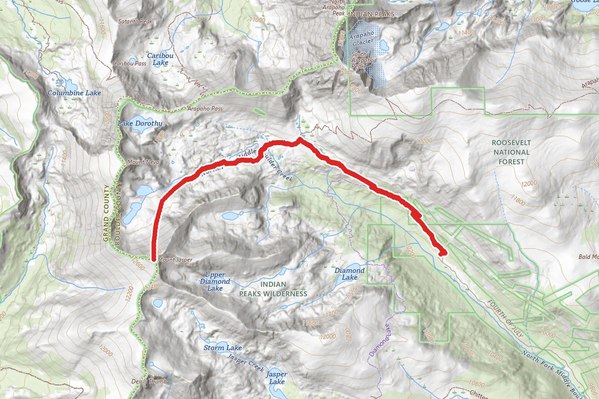 Jasper Peak Summit Trail