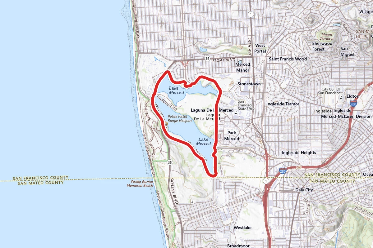 Lake Merced Trail