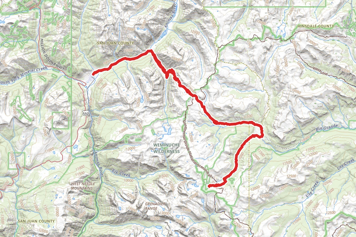 Stony Pass and Kite Lake OHV Trail