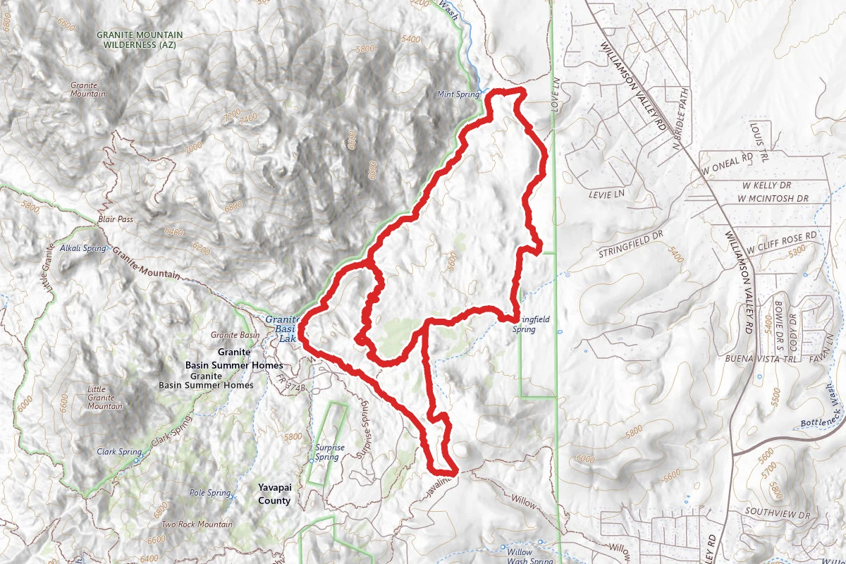 Granite Basin MTB Route