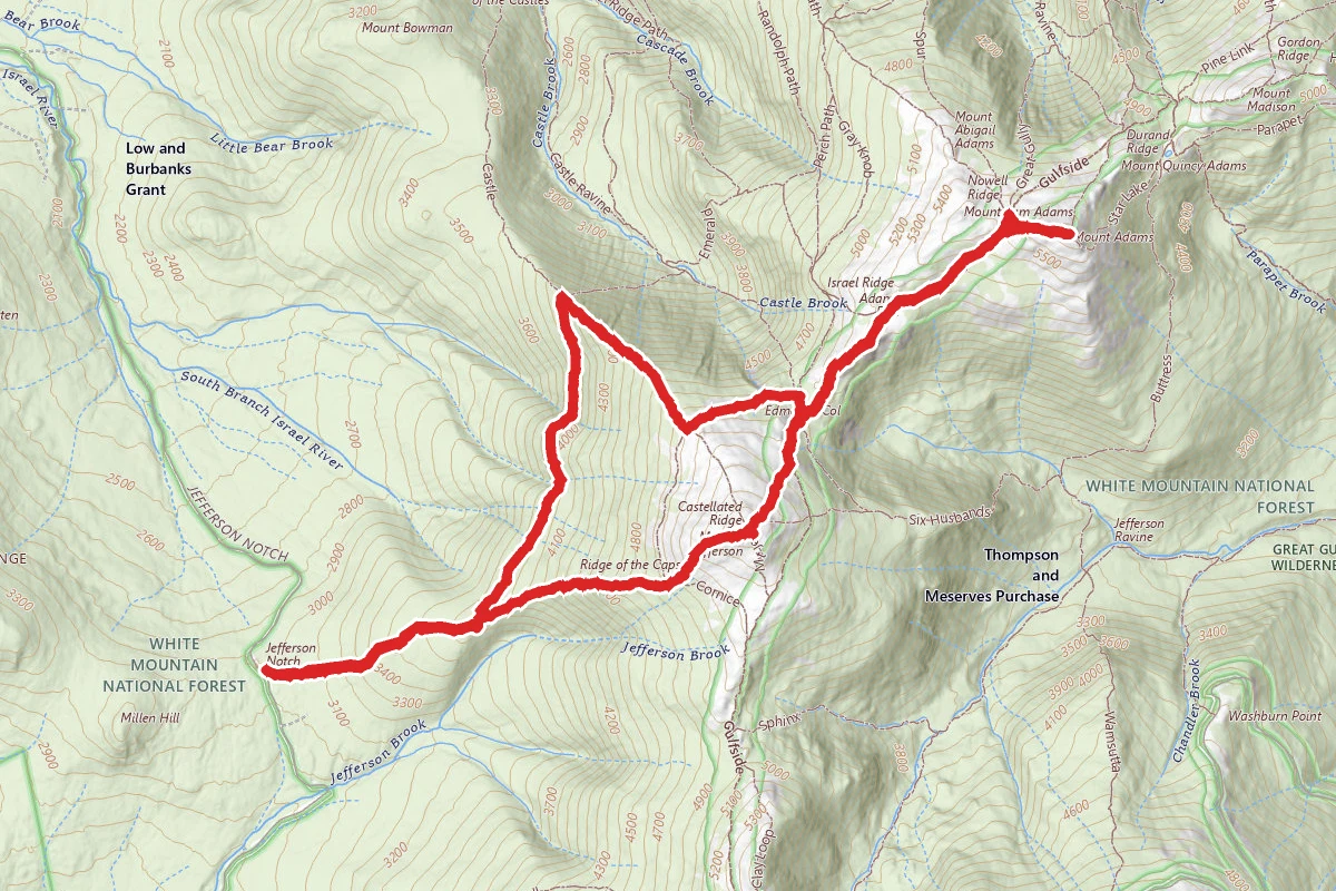 Mount Adams, Adams Five and Mount Jefferson Loop