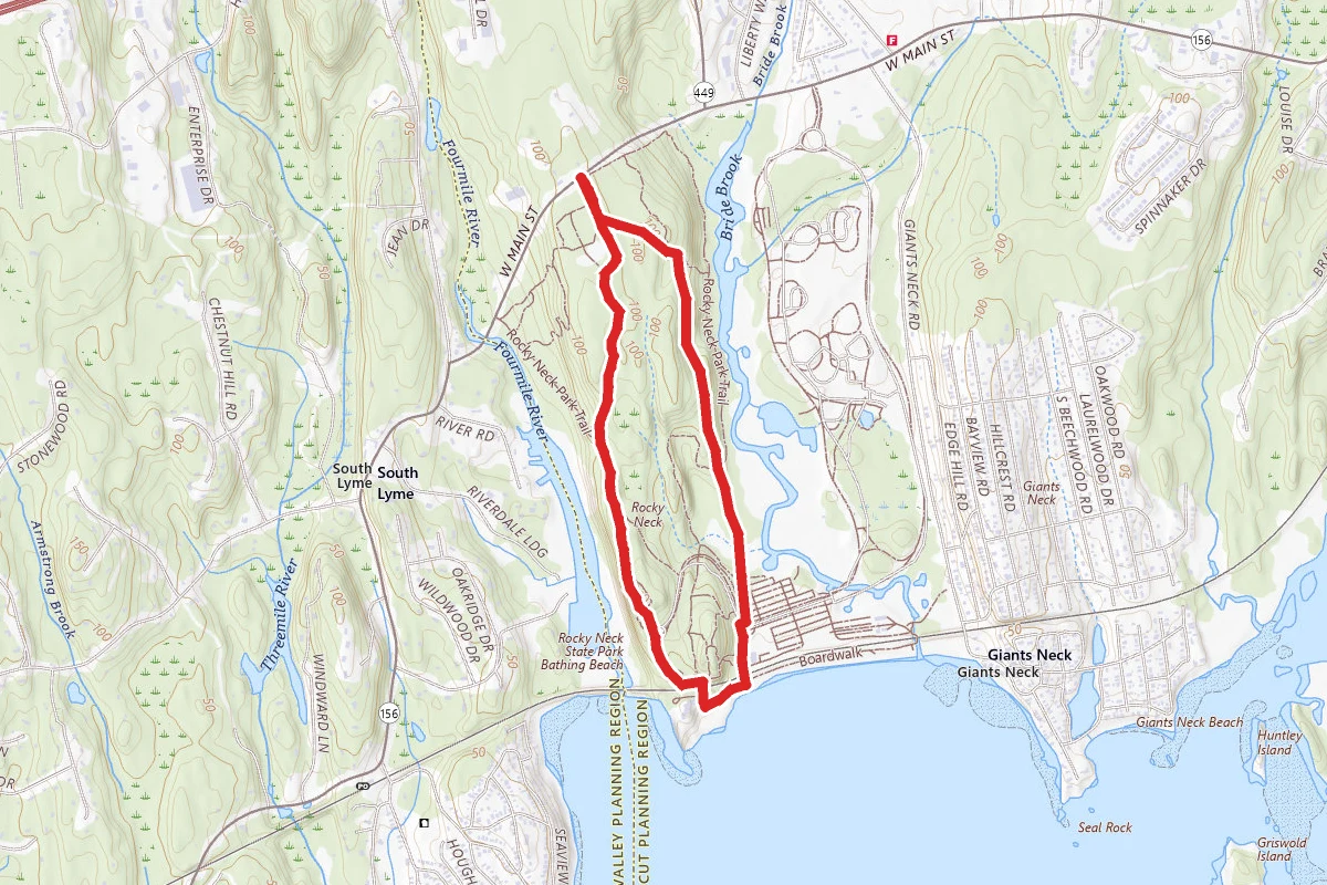 Rocky Neck State Park Trail