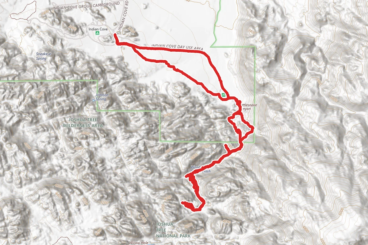 Rattle Snake Canyon to Oh-Bay-Yo-Yo Shelter Hike