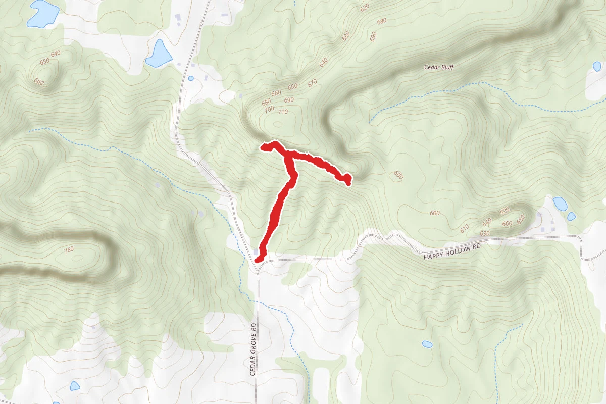 Cedar Bluff Climber's Access Trail