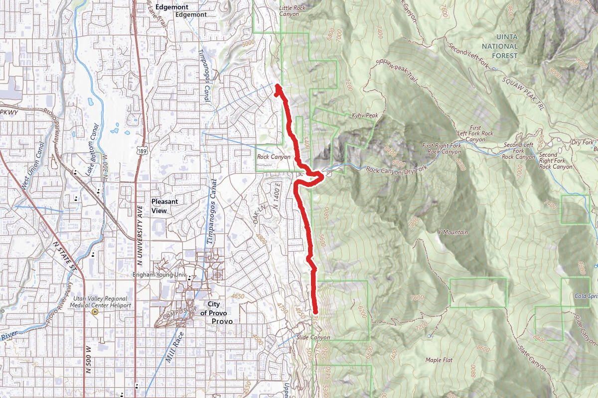 Bonneville Shoreline Trail (Y Mountain-Rock Canyon)