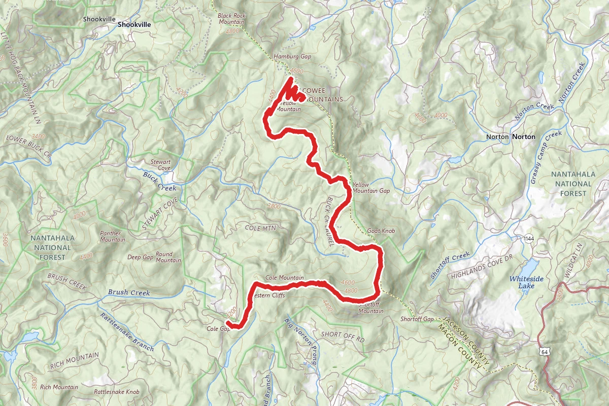 Nantahala Yellow Mountain Trail