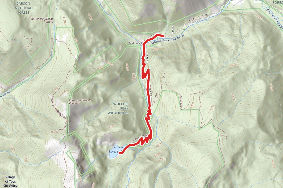 Middle Fork Lake Trail