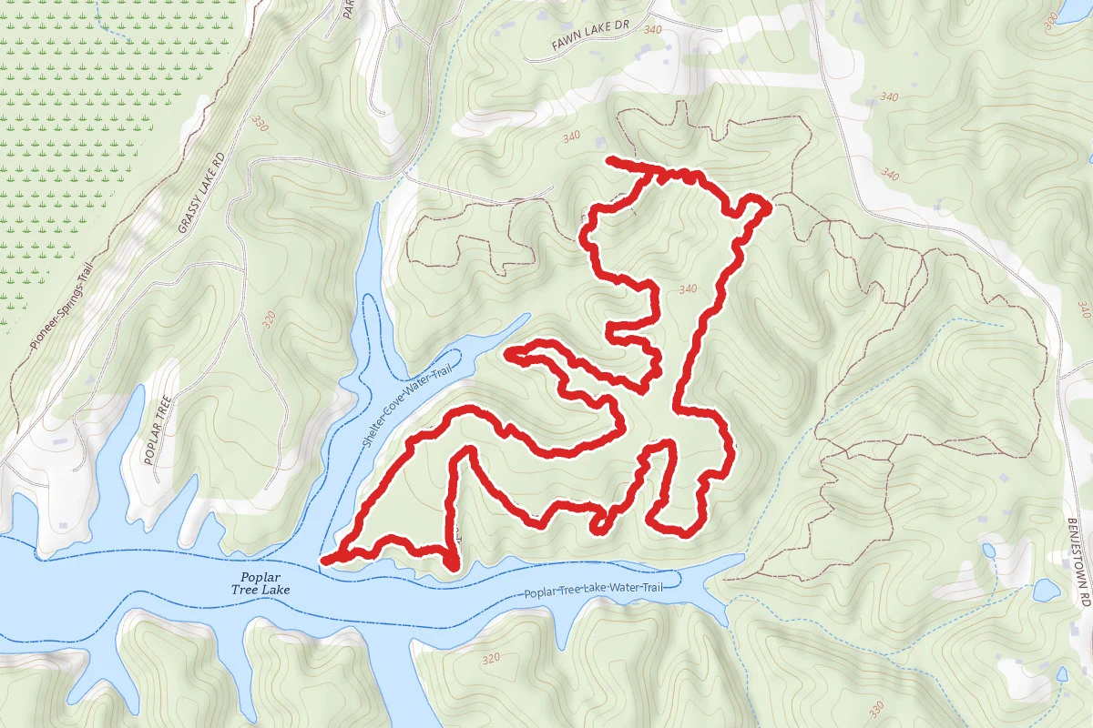 Horse Trail to Poplar Tree Lake Loop