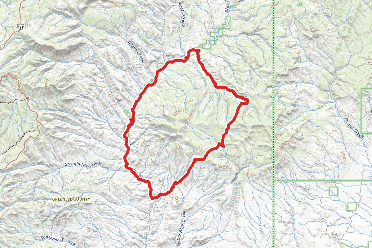 Lanphier Canyon-Blue River Loop
