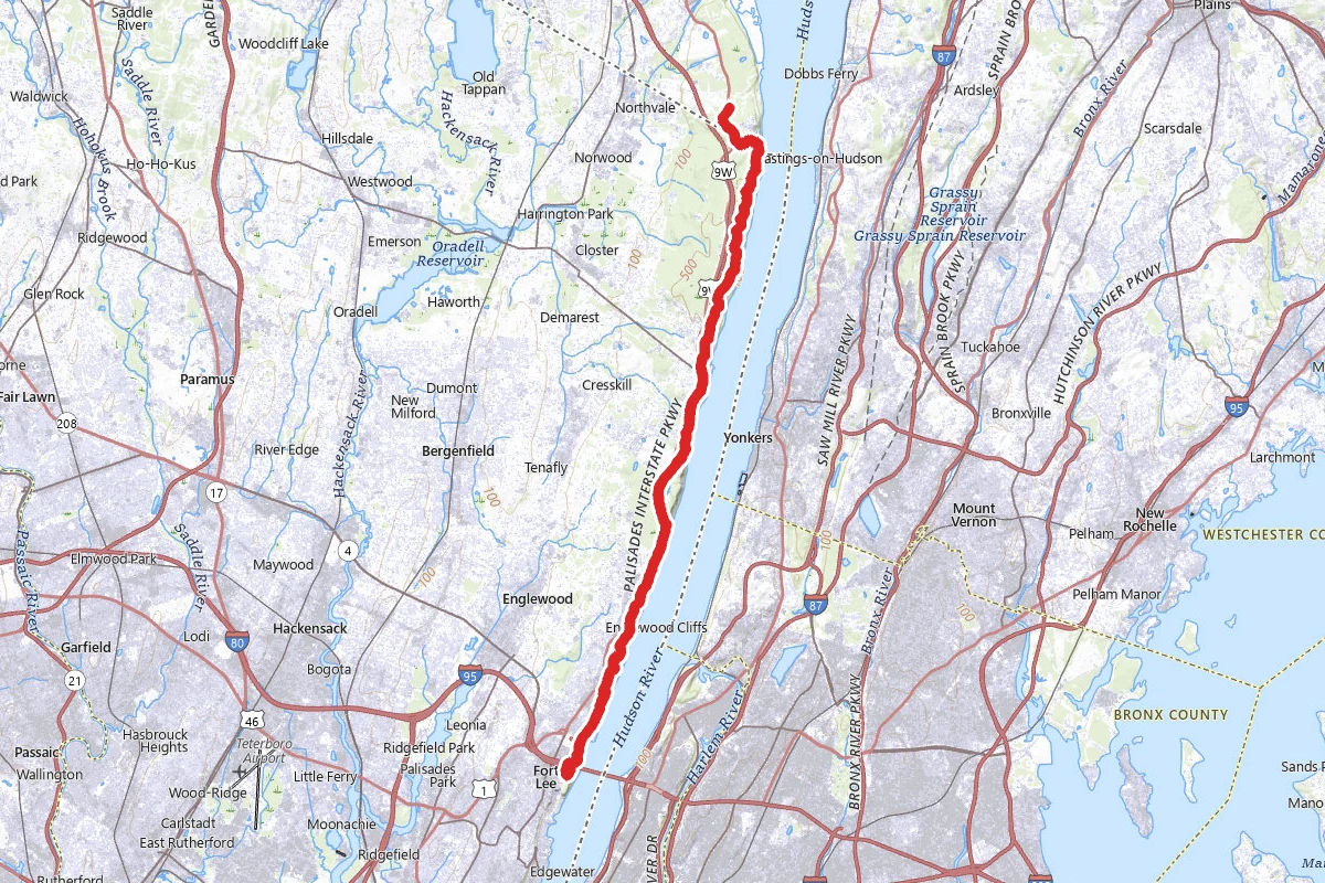Long Path Trail along the Hudson