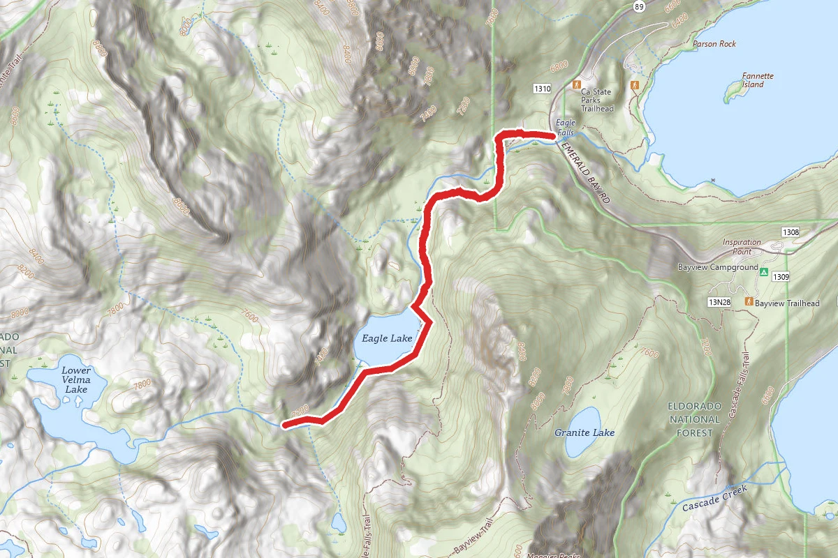 Eagle Creek Canyon Snowshoe Ski Trail