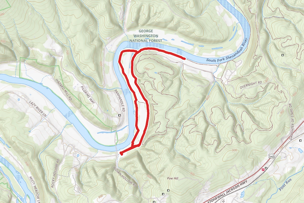 River Trail Easy and Culler's Trail Double Track Loop