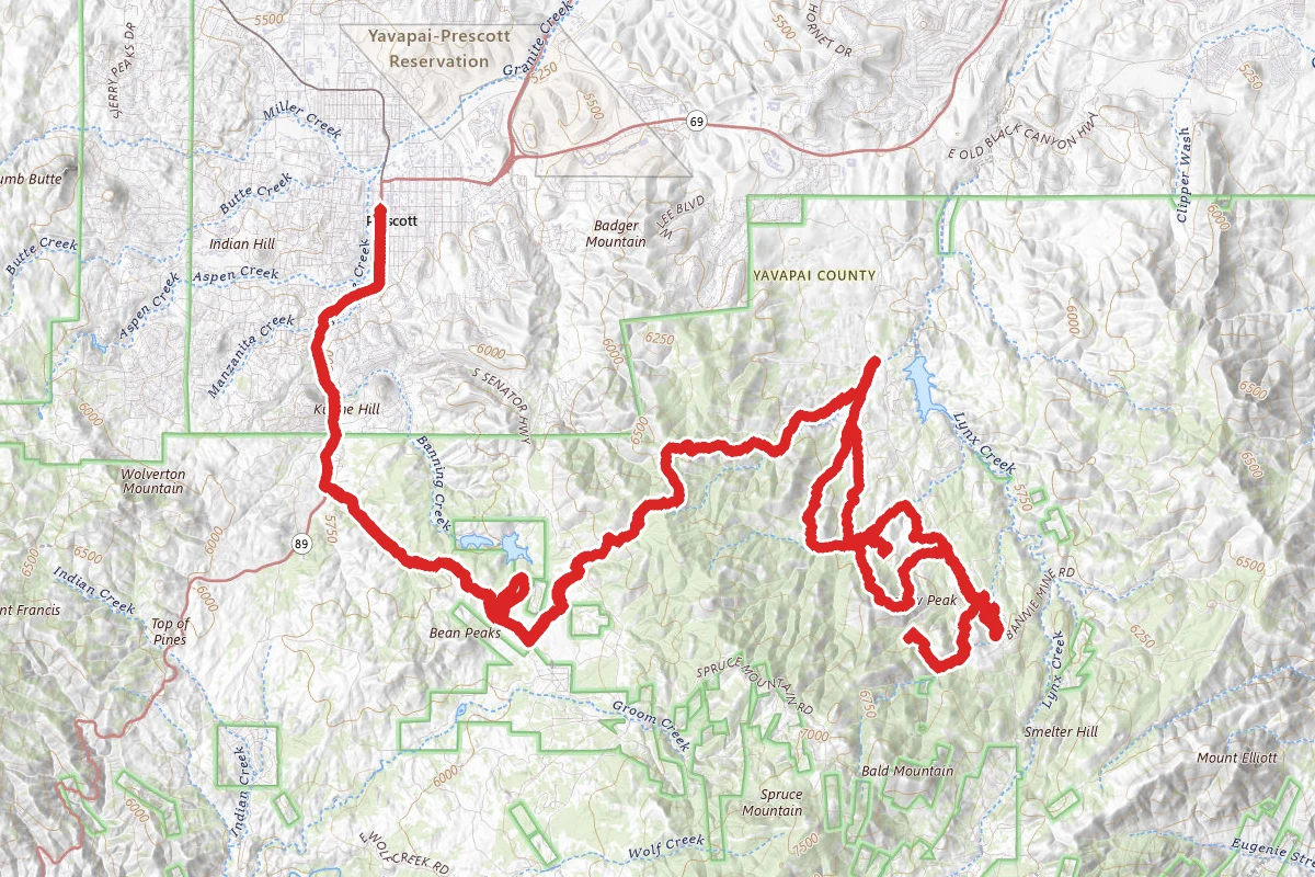 Seven Mile Gulch OHV Trail
