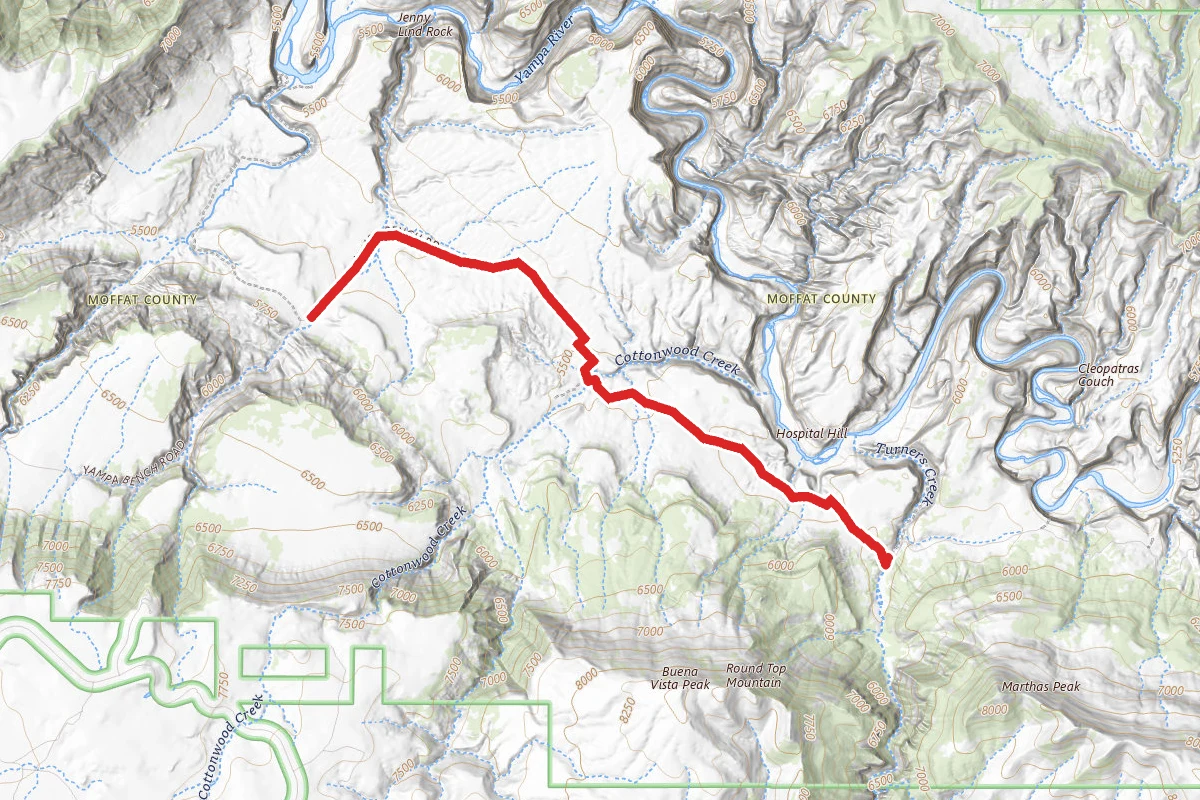 Yampa Bench Road OHV Trail