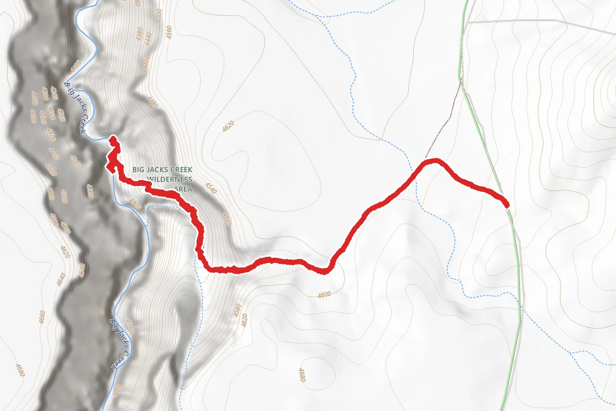 Parker Trail to Big Jacks Creek