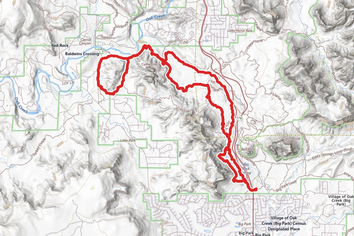 Cathedral Rock Mountain Bike Loop