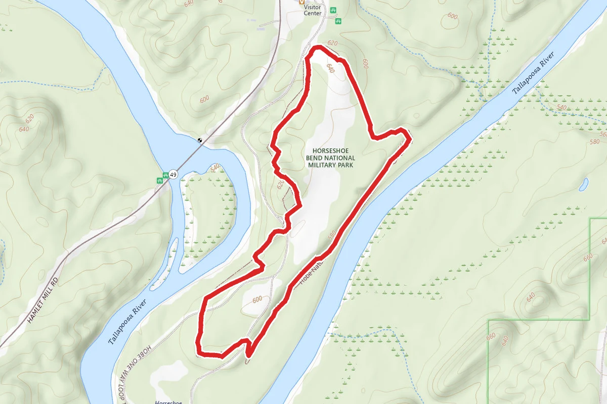 Horseshoe Bend National Military Park Nature Trail