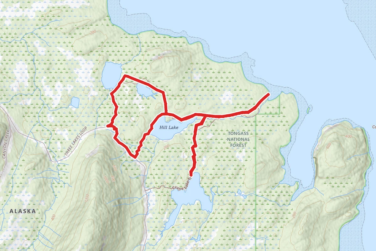 Three Lakes and Ideal Cove Trail