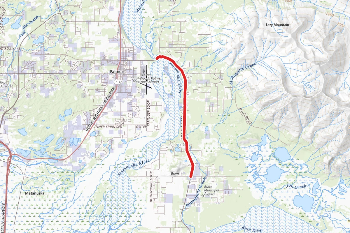 Old Glenn Highway Bike Path