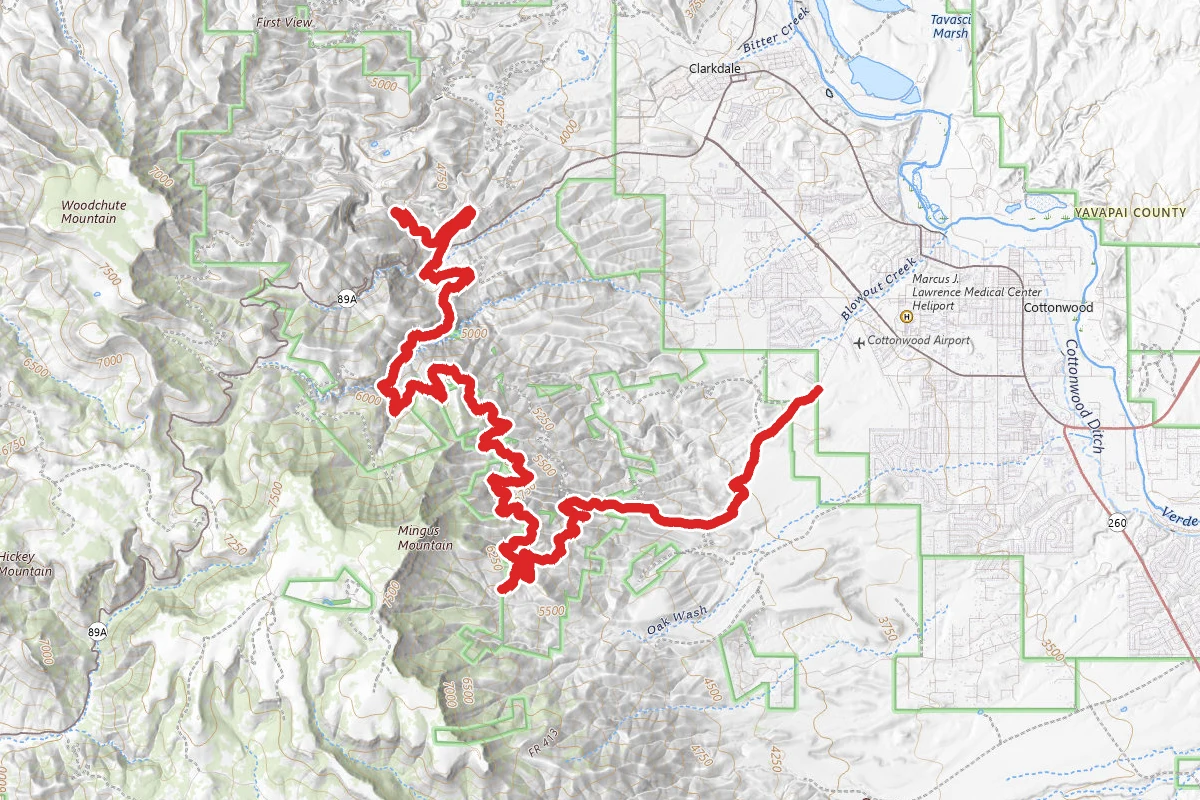 Cottonwood to Jerome OHV