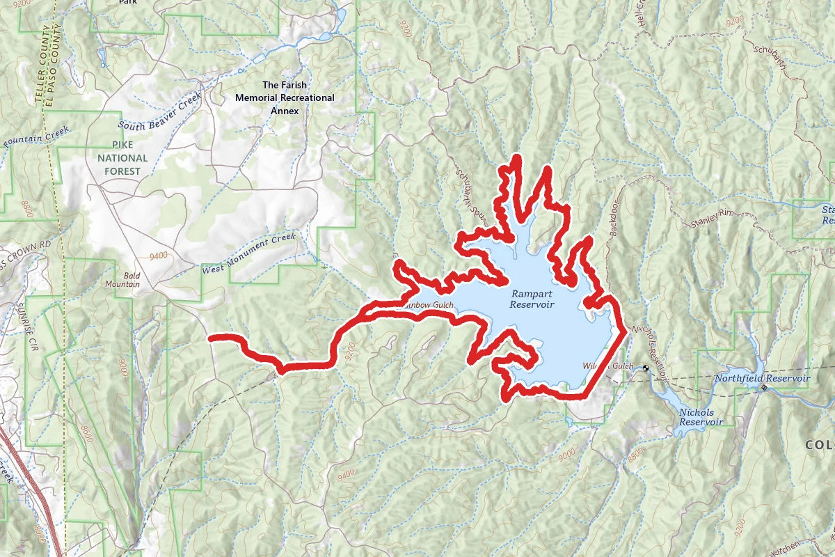 Rampart Reservoir Trail
