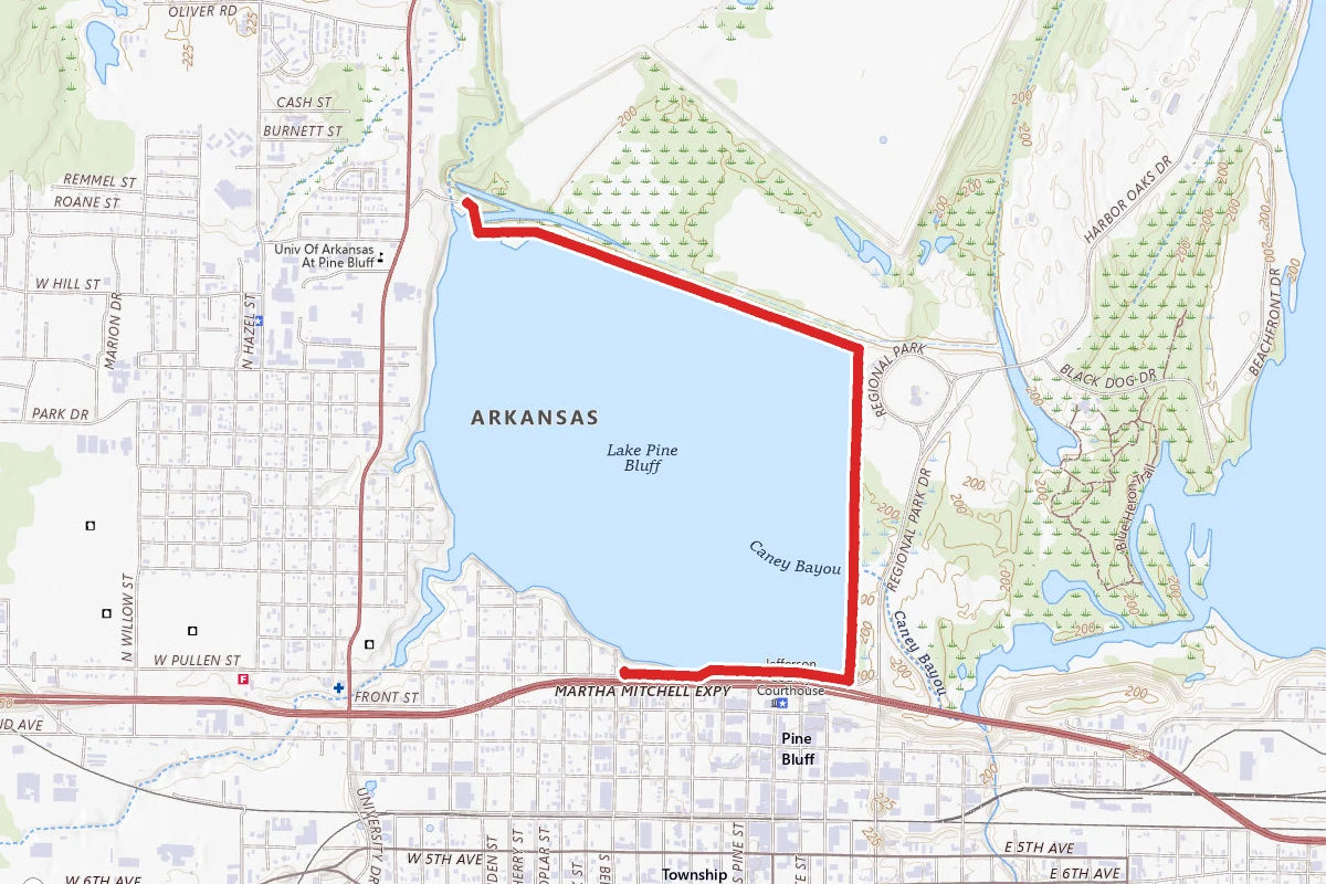 Lake Pine Bluff Walking Trail